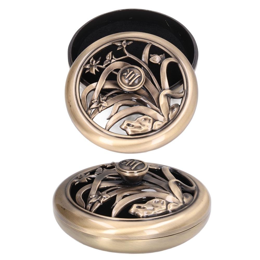 9*4.5cm Retro Coil Incense Censer Home living room indoor aromatherapy fragrance Orchid