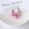 1 Pair Kid Hair Band  Cute Sweet Floral Heart Bear Crystal Hair Rope for Baby Girl Little Girl Hair Accessories
