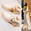2024 Korean Style Women's High Heel Short Boots with Cotton & Velvet - Autumn/Winter Versatile Fur Footwear