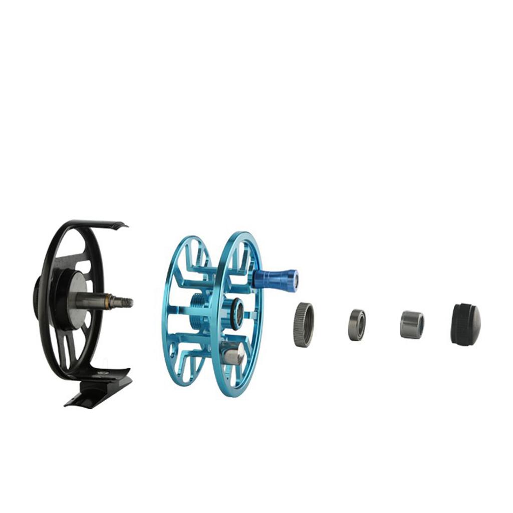 Light Weight Fly Fishing Rod Reel Portable Alloy Baitcasting Reel Fly Fishing Tool for Freshwater And Saltwater