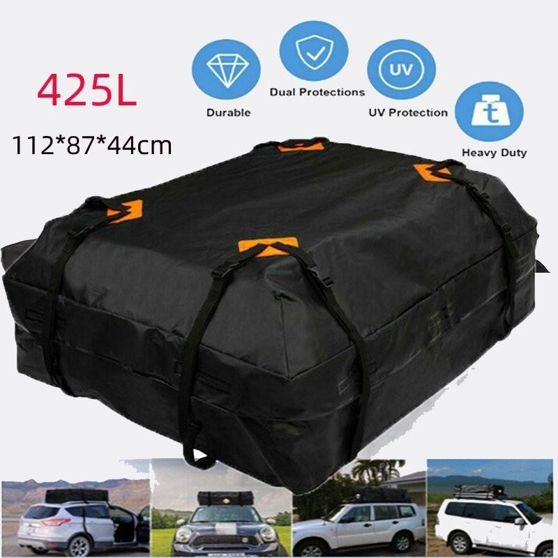 425L Stor Kapacitet Universell Resväska Bil Takväska Utomhus Camping Bil Takförvaringsväska 112 * 87 * 44cm