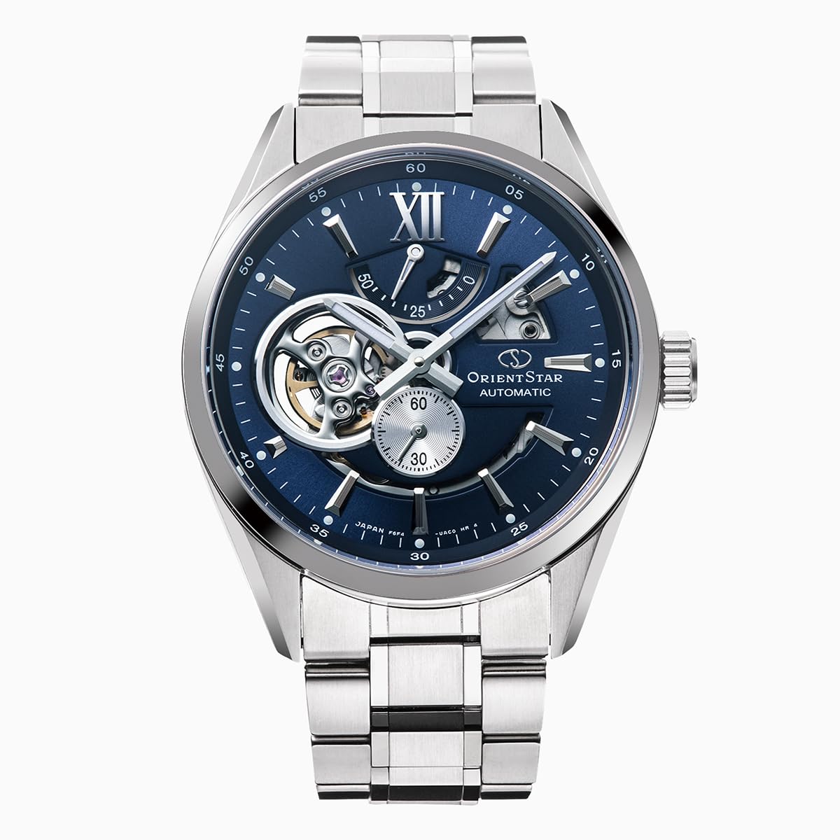 

Автоматичний годинник ORIENT STAR Modern Skeleton Mechanical Made in Japan 2 Year Warranty of National Manufacturer Open Heart Navy [Orient Star] RK-AV0004L
