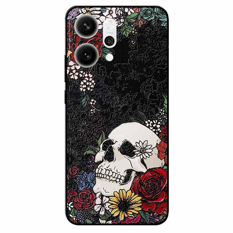 3D Cartoon Emboss Case For Oppo Reno14 5G Relief Embossed Retro Silicone Back Cover For Reno 14 CPH2737 Funda Anime Coque Reno14