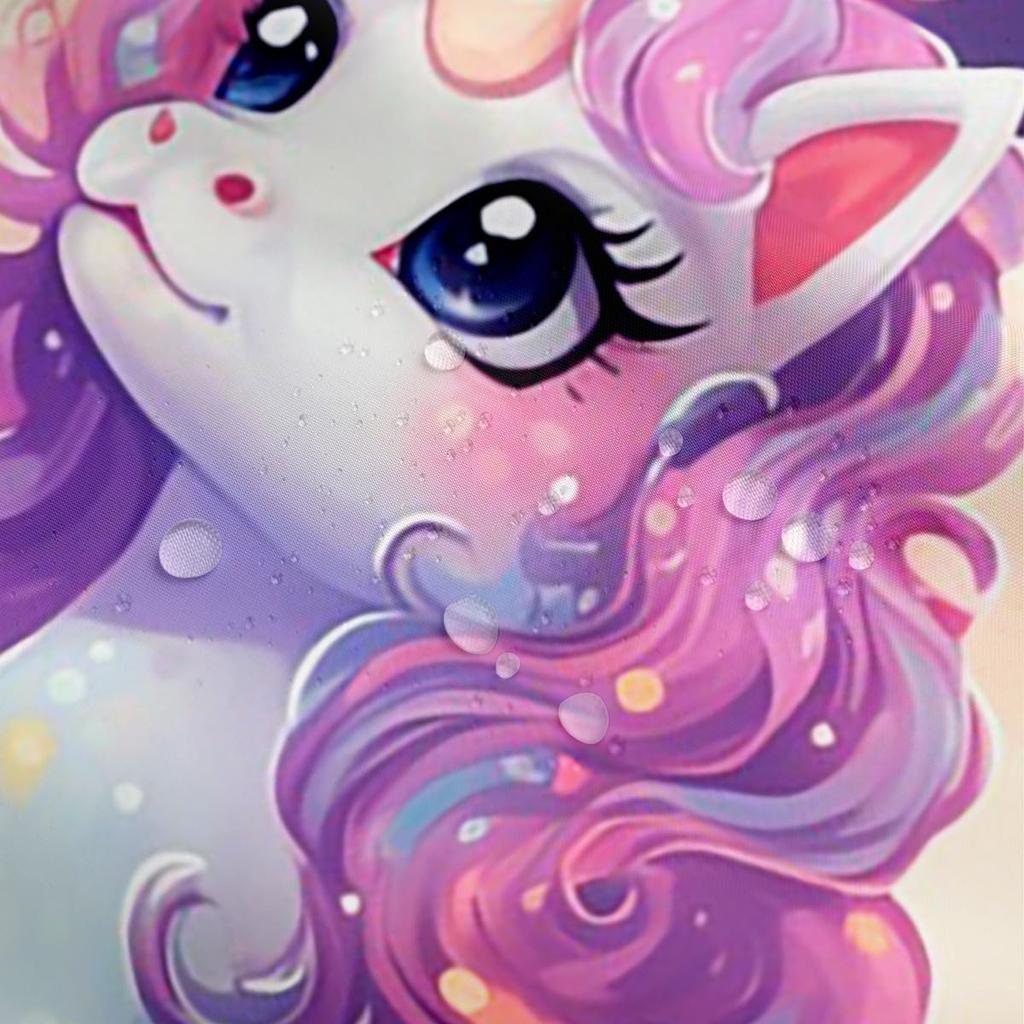 Joli Set de Rideaux de Douche Licorne Filles Enfants Garçons Licorne Violette Rideaux de Salle de Bain Kawaii Décor de Chambre, Arc-en-ciel Imperméable Salle de Bain