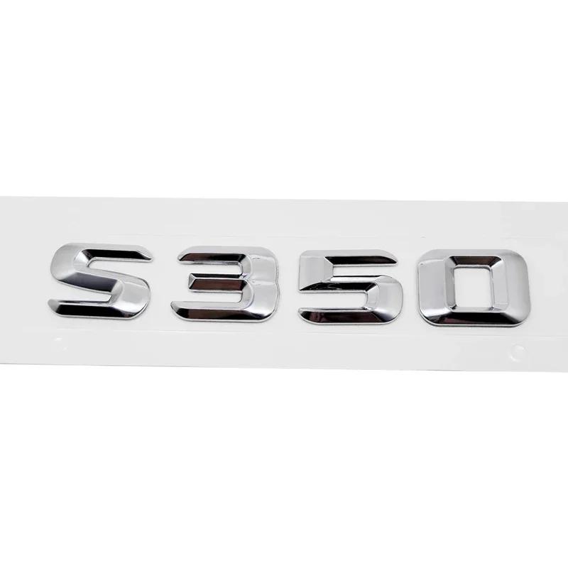 Car Tail Box Letters Stickers 3D Rear Trunk Badge Emblem Decal for Mercedes Benz S55 S63 S200 S220 S250 S260 S300 S320 S350