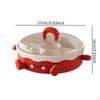 Divided Serving Tray with Clear Lid Creative Versatile Decorative Appetizer Food Storage