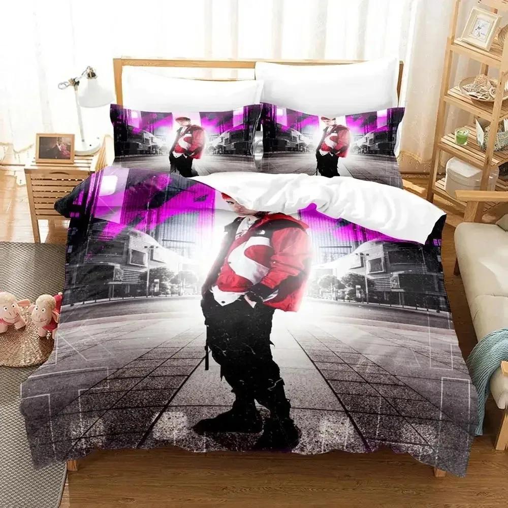 

Dj Hip Hop Lit Killah Bedding Set Boys Girls Twin Queen Size Duvet Cover Pillowcase Bed Kids Adult Fashion Home Textileextile 70x133cm 2pcs