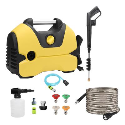 Elektrická vysokotlaká myčka 2000PSI 1,2GPM s 32FT výstupní hadicí, pěnovým dělem a tryskou, vysoký tlak