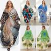2024 Women's Loose Polyester Beach Cover-Up Bikini Robe Sunscreen Dress