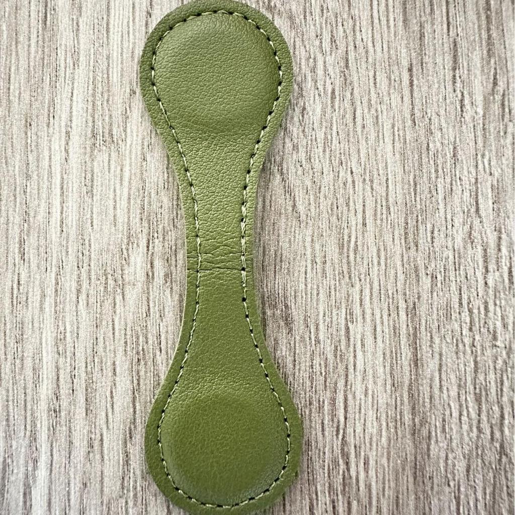 Crazy Horse Leather Double-Sided Magnetic Bookmark Clip