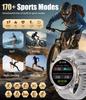 2026 Neue Outdoor Militär Smartwatch Herren GPS Track Wasserdicht 730mAH Gesundheit Anruf Sport Fitness Armband GPS Track Uhren Schwimmen