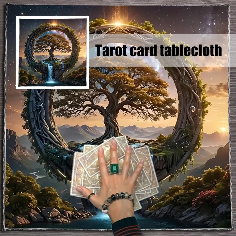 Square Divinations Tapestry Tree Waterfall Astrology Tablecloth Tarots Tablecloth Table Cloth Witchcrafts Supplies