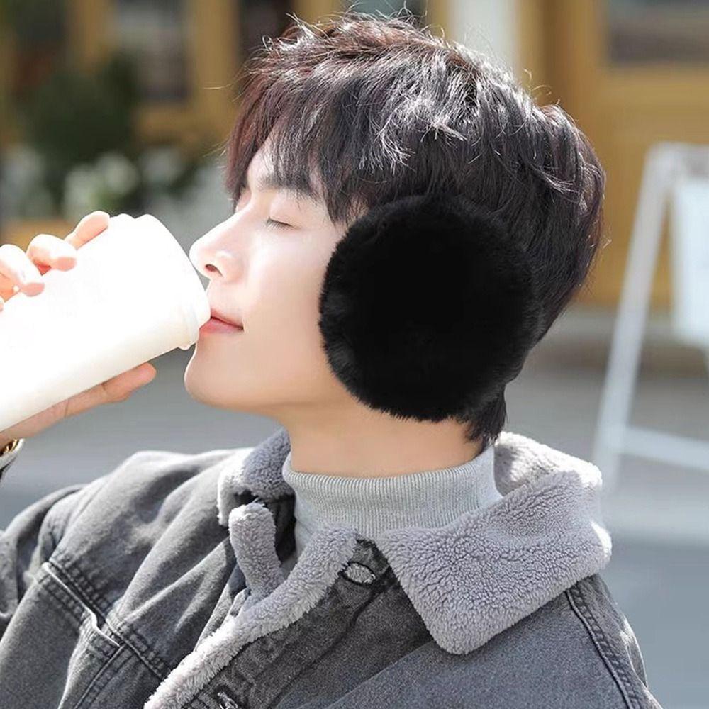 Foldable Warmth Eartips Rabbit Hair Ear Covers Cute Ear Warmers  Male Female