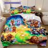 Fantasy Journey Through Emerald City Three-piece set (1 * duvet cover + 2 * pillowcase, without core) 2D Flat Soft and comfortable Bedding set