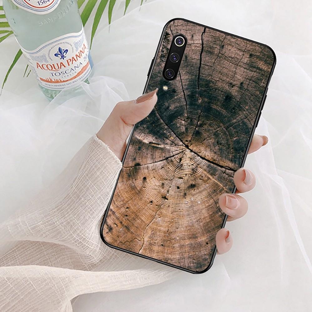 Wood Grain Phone Case For Xiaomi Mi 5X 8 9 10 11 12 lite pro 10T PocoX3pro PocoM3 Note 10 pro lite