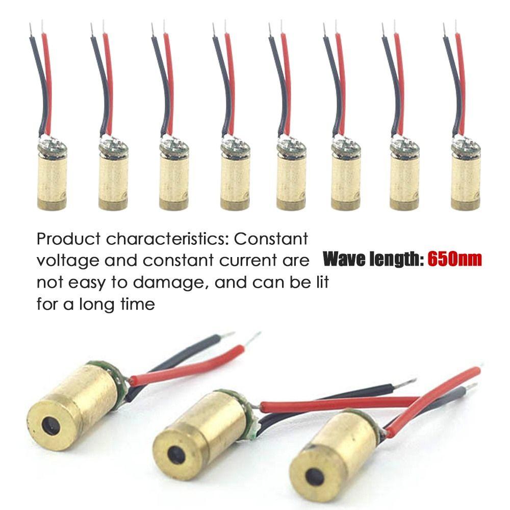 1pc High Quality 6V Copper Head Adjustable Lasers Dot Diode Module 4mm Laser Diodes 650nm5mw
