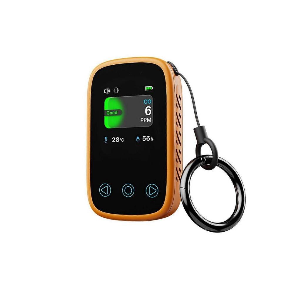 Travel Carbon Monoxide Detector Mini Camping Tent Alarm,Orange