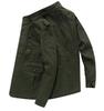 Plus Size Men's Mid-Length Spring/Autumn Windbreaker - Casual Middle-Aged Jacket