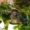 Solar Bird Feeder Decorative Night Light Bird Feeder Waterproof Solar Powered Garden Bird Feeder for Outside Yard Patio