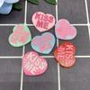 Diy Crystal Epoxy Mold Earrings Pendant Jewelry Mold Hanging Pendant Decoration Love Heart Shape Mirror Silicone Mold
