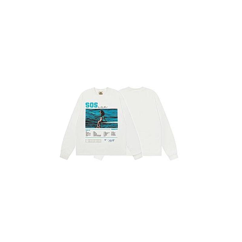 American Trendy Heavyweight Long-Sleeve Men's Autumn/Winter Loose Casual Pure Print Hoodie