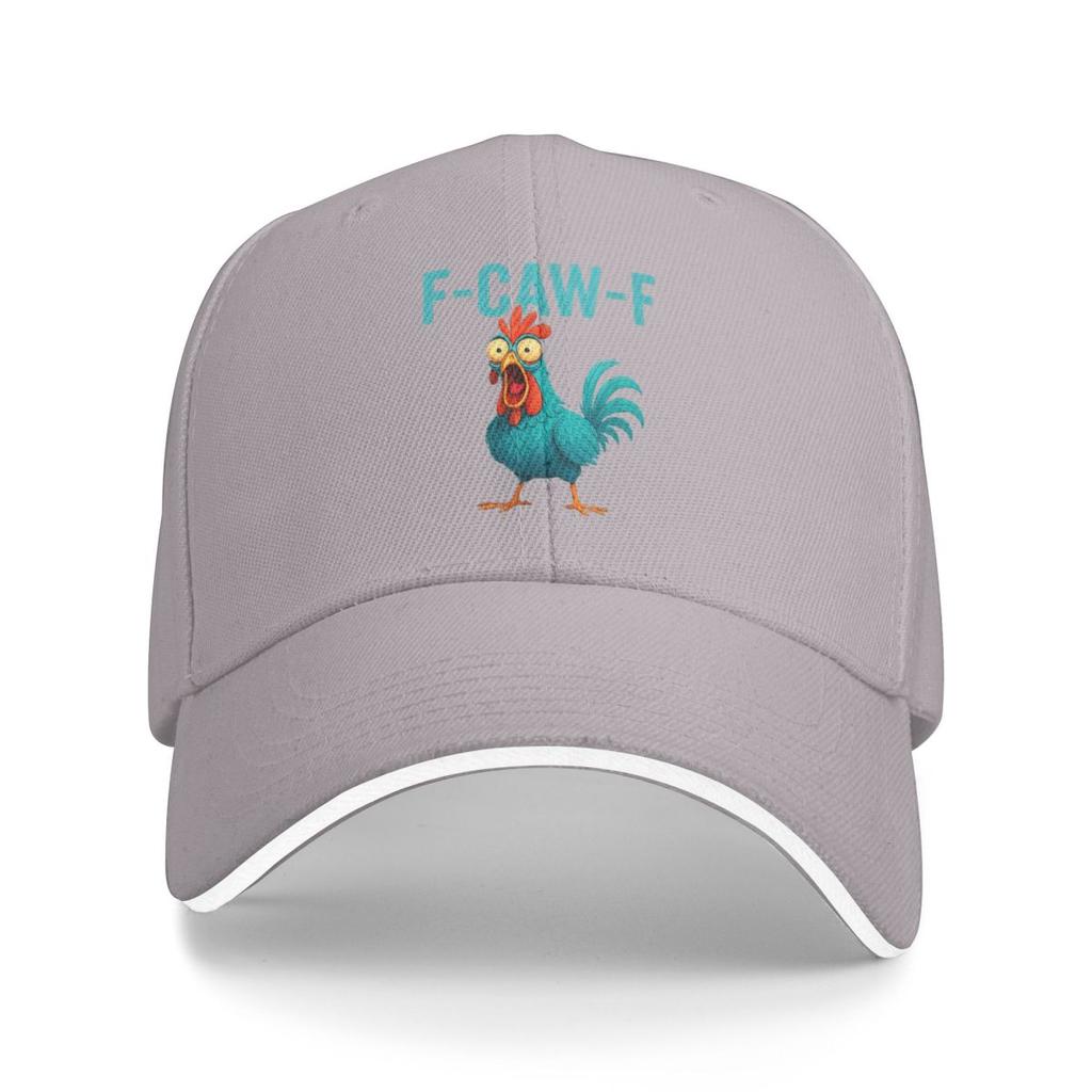Funny F Caw F Chicken FCAWF Baseball Caps Snapback Baseball Hats Breathable Casual Casquette Outdoor Unisex