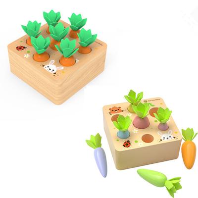 Happy Farm Puzzle Radish Puzzle Shape Matching Magnetic Fishing Bug Catching Toy