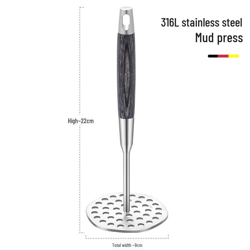 316 Stainless Steel Potato and Baby Food Masher Food-grade 316 Stainless Steel Masher