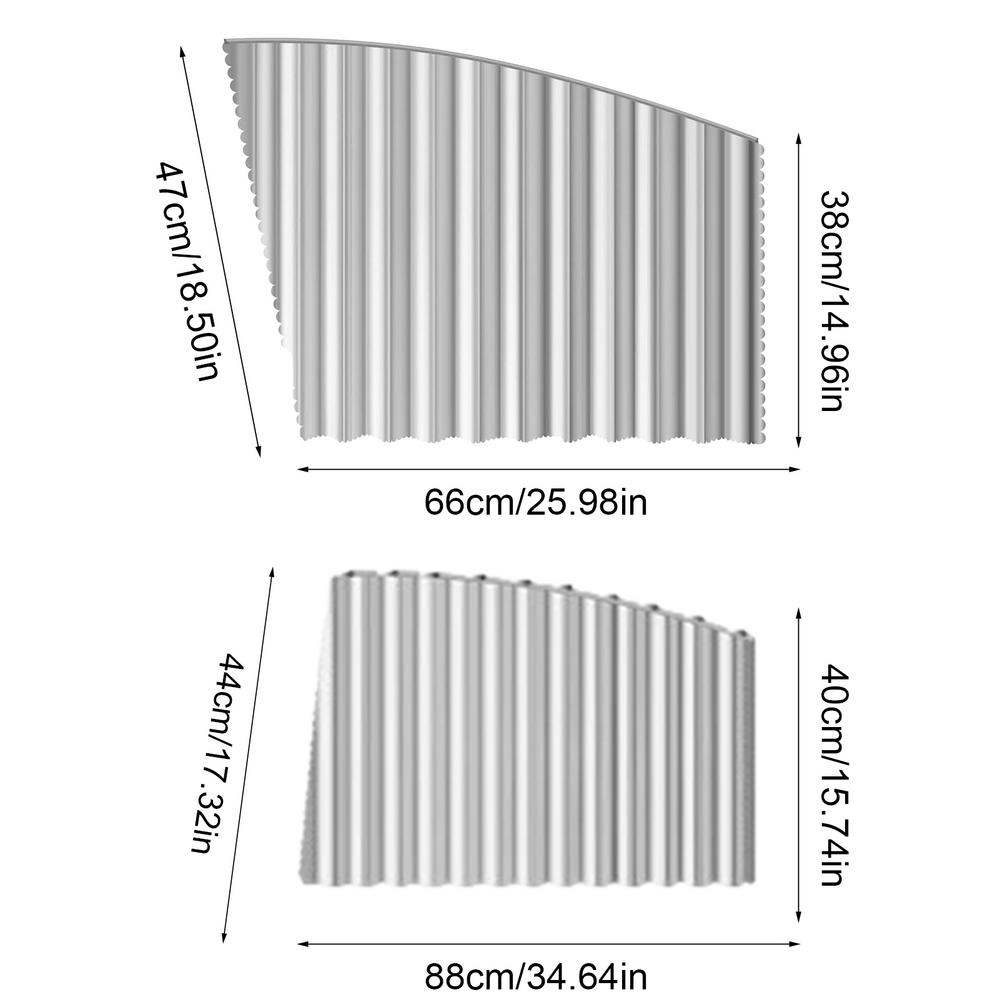 

4pcs Magnetic Car Sunshade Cover Summer UV Protection Side Rear Window Curtain Black Mesh Sun Shade Cover Auto Car Accessories срібний