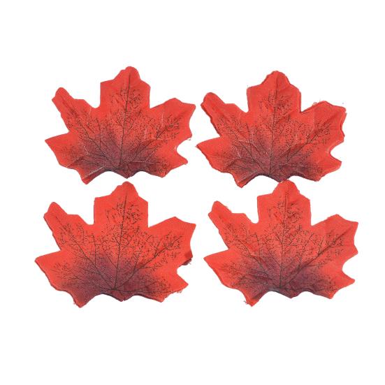 Lot de 200 feuilles d'érable artificielles réalistes en soie colorée pour décoration d'automne, fête d'Halloween, Thanksgiving, festival d'automne