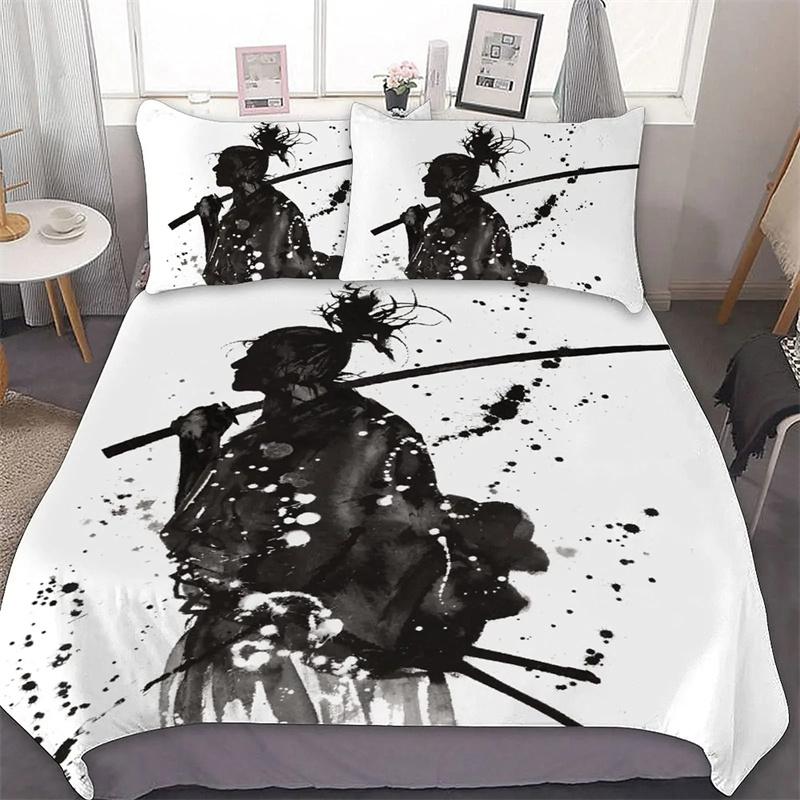 Soft Warm 3D Print Tokyo Samurai Bed Size Boys Girls Adults King Queen Twin Comforter Quilt