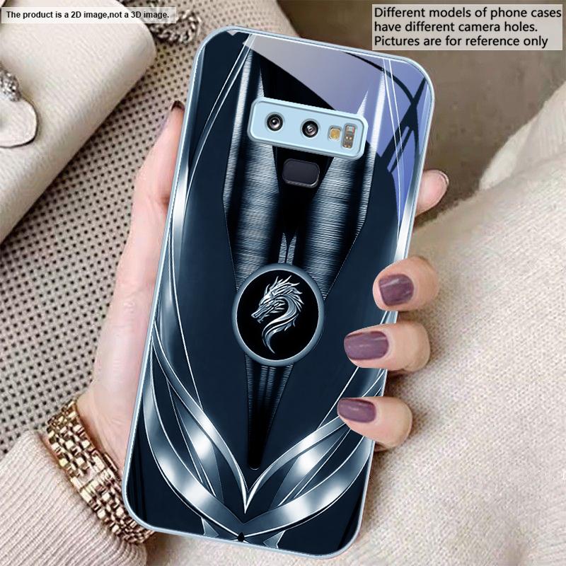Golden dragon pattern gray For Samsung A01 02 03 Core 04 05 06 10 12 13 14 5G 15 16 M02 12 Note 8 9 10 20 glass Ultra phone case