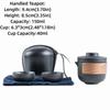 Durable Anti Burn Travel Tea Set Portable Mini Ceramic Teapot With Storage Bag Tea Infuser Set Outdoor Use