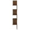 VidaXL Wall Corner Shelf Brown Oak 20x20x127.5cm Engineered Wood 815212