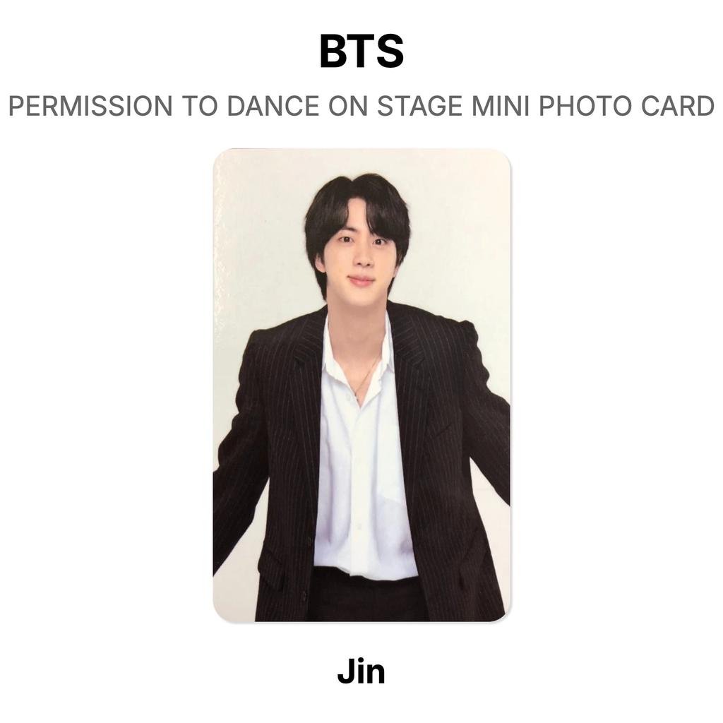 BTS PERMISSION TO DANCE ON STAGE MINI PHOTO CARD Official Photocard