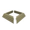 Split Type Fence Post Skirt Porch Two Piece Base Trim Rings For Easy Cleaning And Long Lasting Performances Enduring