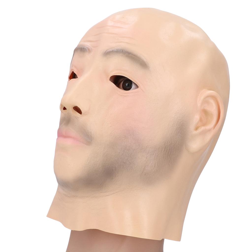Accessoire de tête en latex pour homme Accessoires de fête Accessoire de fête original Couvre-tête en latex réaliste lavable pour maison hantée Cosplay