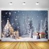 Paesaggio Invernale Foresta Nevosa Montagna Paesaggio Naturale Sfondo di Natale Fotografia Ritratto Bambino Studio Fotografico