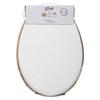Abattant WC Bois + Zinc "Modern Color" Atmosphéra - Blanc