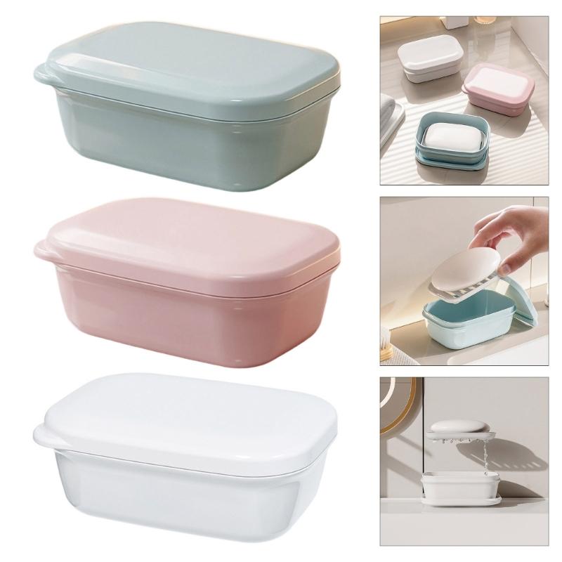 Leakproof Travel Soap Container Soap Holder with Lid Portable Design For Shower Storage And Outdoor Activity Use