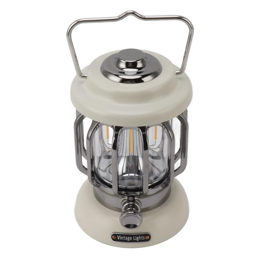 Retro Campinglicht Wiederaufladbar Warmes Licht Vintage Lampe Hängende Zeltlaterne Hof Terrasse Tragbar