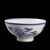 Traditional Lotus Ceramic Noodle Bowl