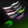 Shrimp 95Mm 10G Tpe Squid Jig Luminous Horizontal Slow Sinking Lure Webfoot Wood Shrimp Octopus Bait Cuttlefish Fishing