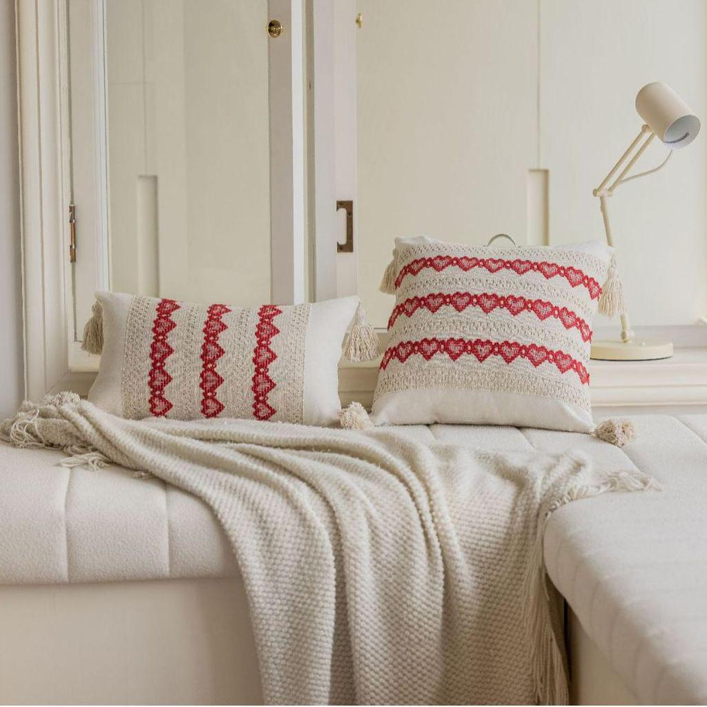 Imanqi Yun Wielokolorowa Żakardowa Poduszka Dekoracyjna na Sofę, Zagłówek Łóżka, Poduszka do Salonu, Krzesło, Samochód (Rdzeń nie jest zawarty).