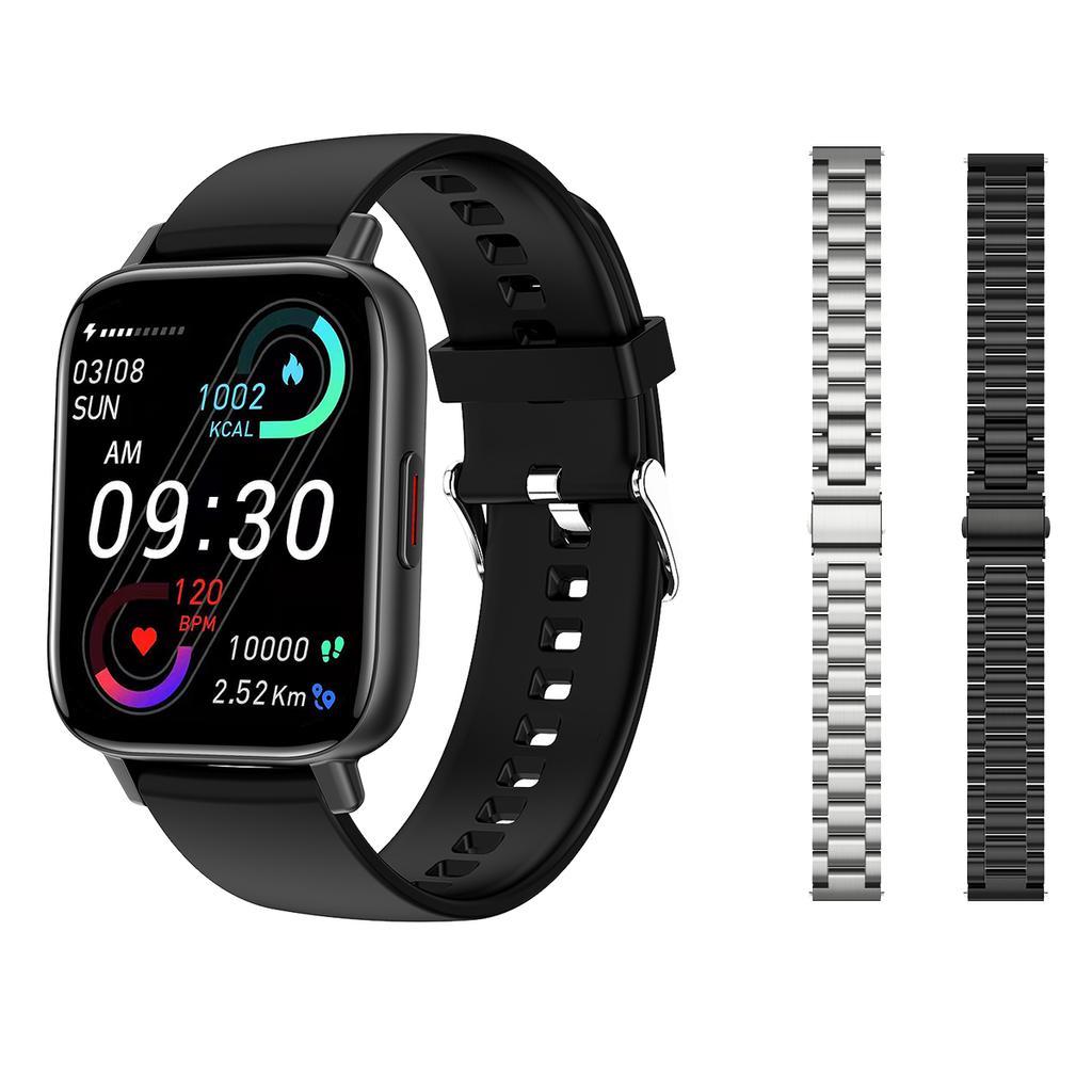 1.69 Inch Blue Tooth Call Smart Watch Blood Pressure Oxygen Monitor Diy Dials Heartrate Tracker Smartwatch Women Men Pk P8