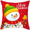 Christmas Cartoon Patterns Throw Pillow Cover With Short Plush Print For Living Room Sofa Decoration Cushion Cover Pillow Covers