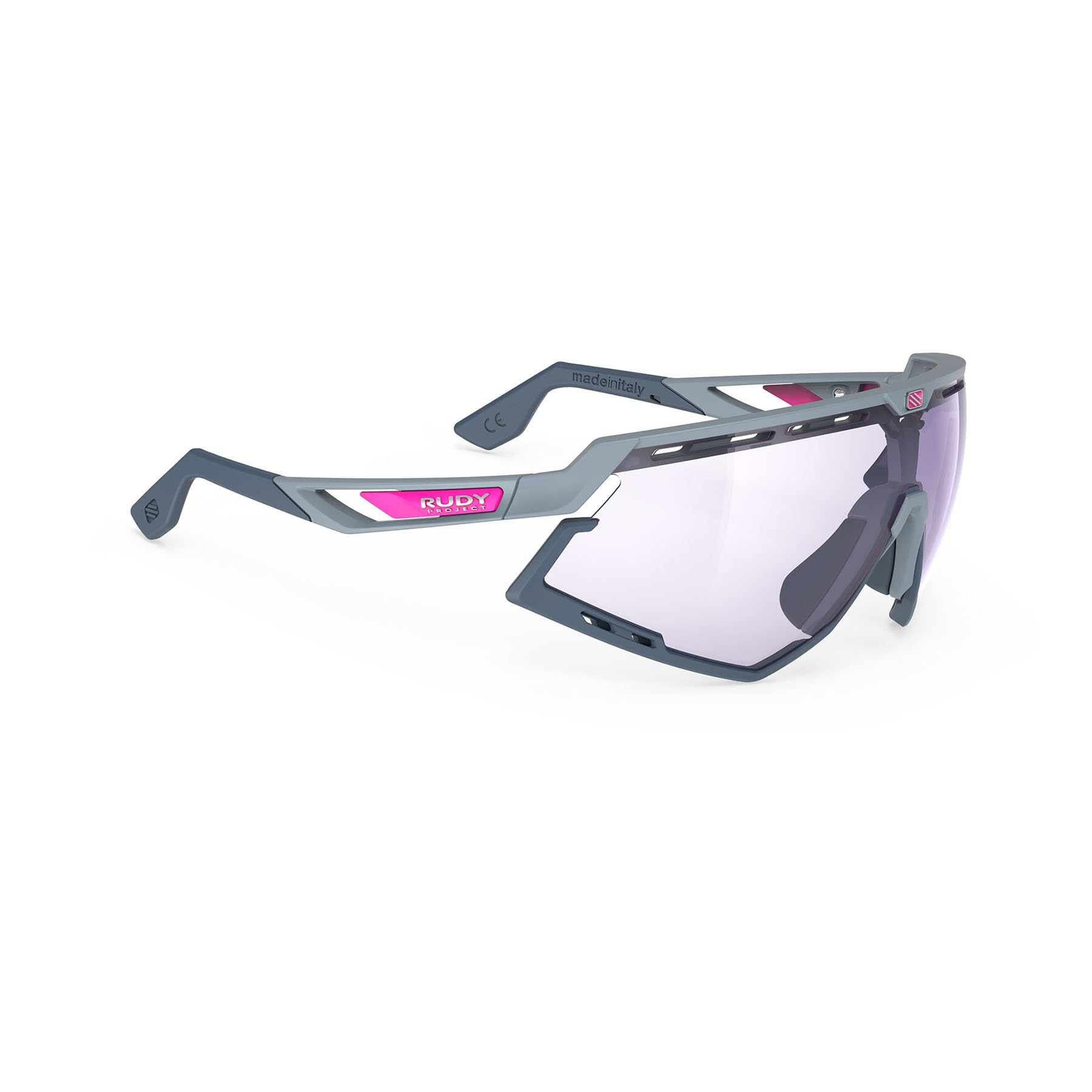

Rudy Project DEFENDER Sports Glacier Matte Frame with 2 Photochromic Laser Sunglasses, ImpactX® Purple, SP527559-0000