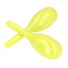 2Pcs Music Maracas Oval Shaped Plastic Hand Percussion Rattles Music Instrument for KTV Party