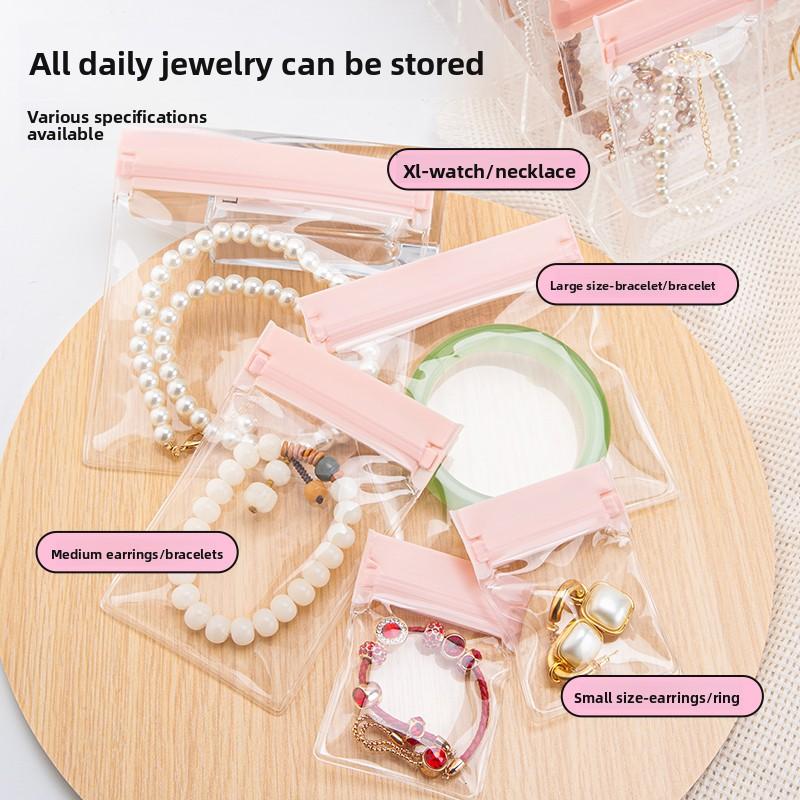 1/3/5/10Pcs Thicken Zipper Sealed Bags Clear Plastic Storage Bag for Small Jewelry Food Packing Reclosable Zippers Sealing Bag