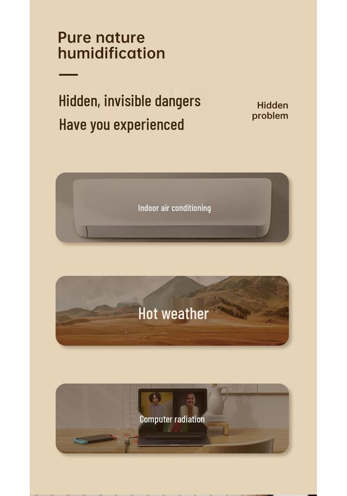 Creative Mini Canon Aroma Diffuser: Desktop Air Atomizing Volcano Humidifier